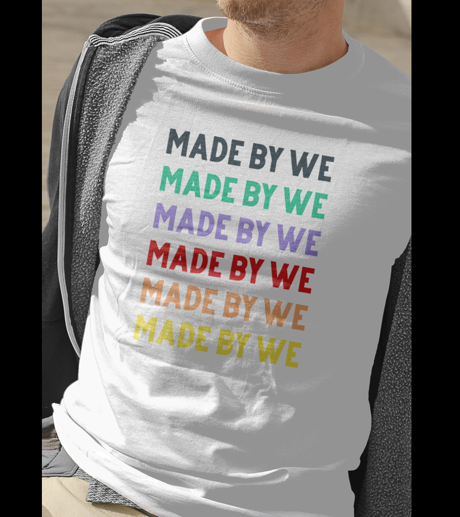 Made By We Rainbow Multicolor Typography T-Shirt