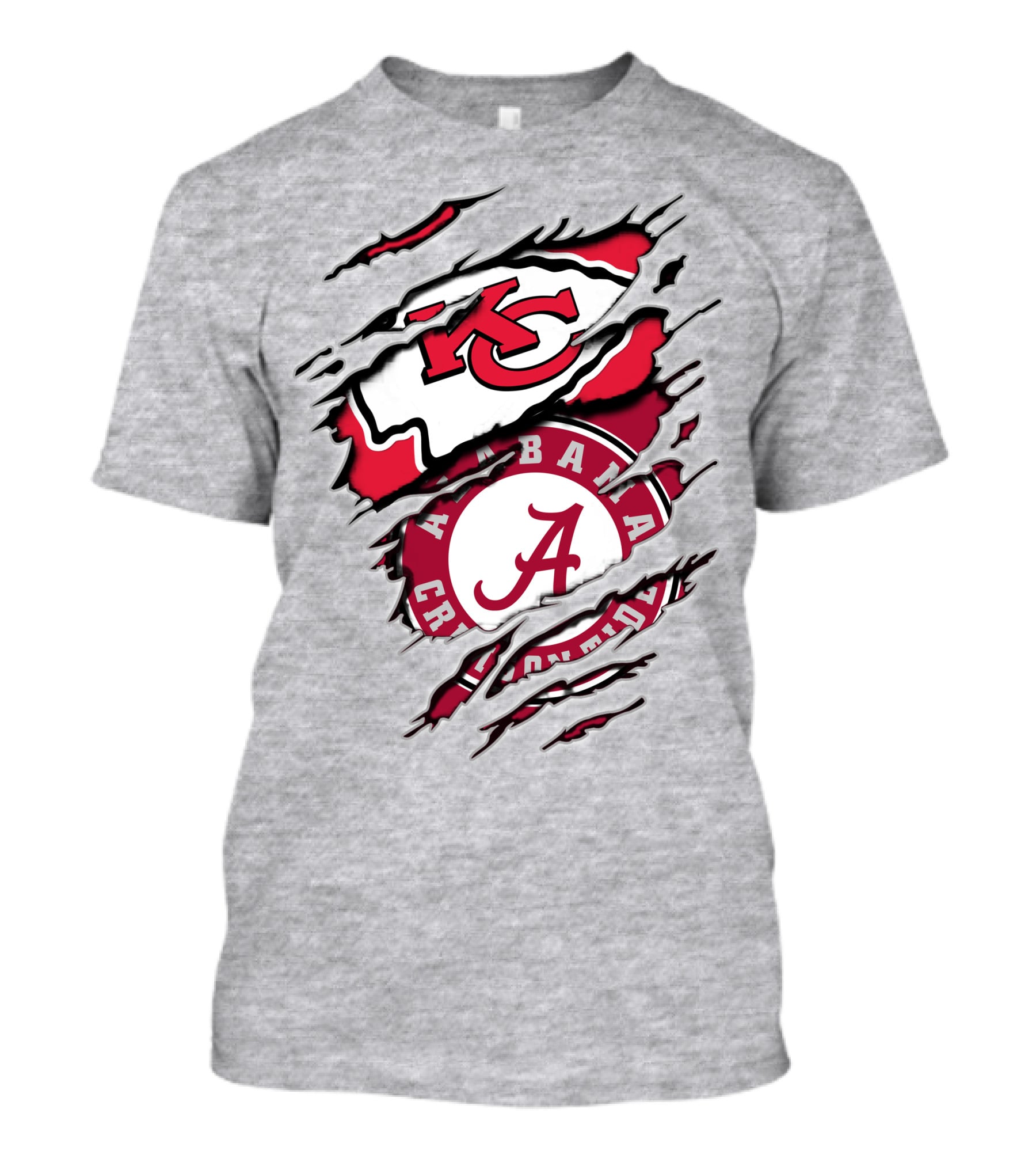 Alabama Crimson Tide And Kansas City Chiefs Fan T-Shirt
