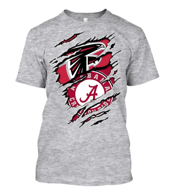Alabama Crimson Tide And Atlanta Falcons Fan T-Shirt