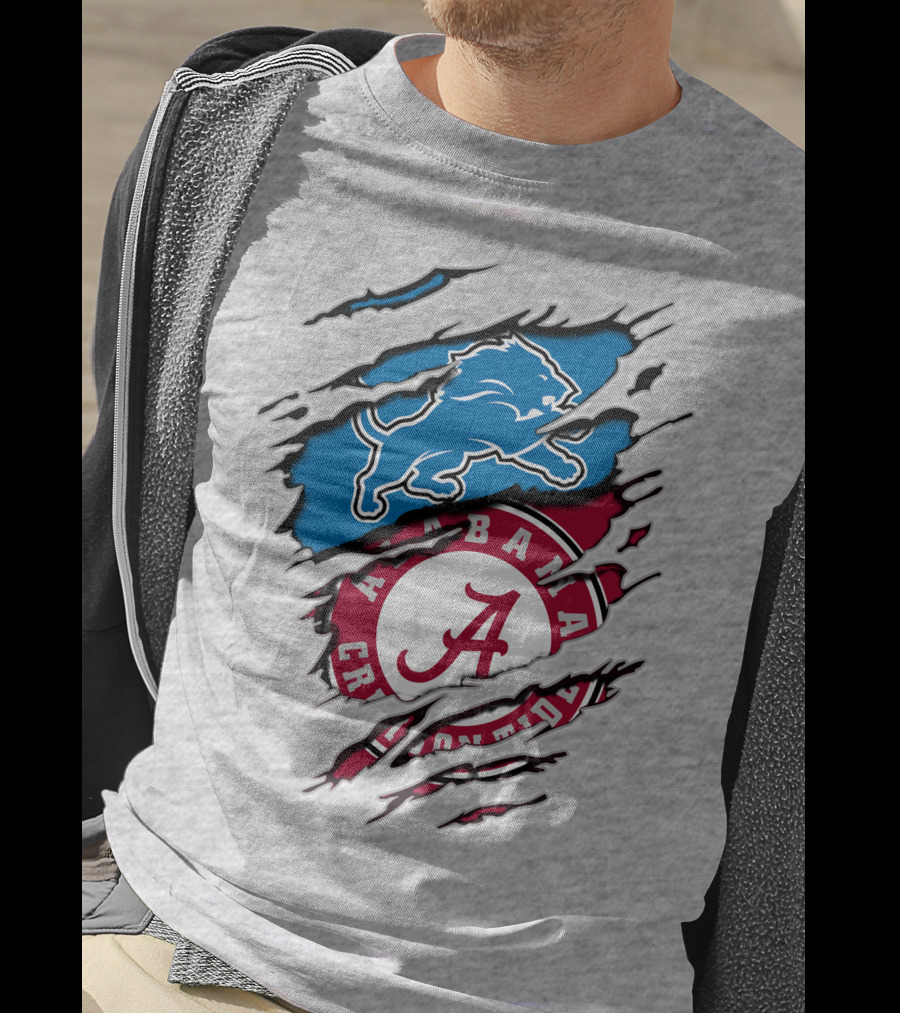 Detroit Lions Alabama Crimson Tide T-Shirt