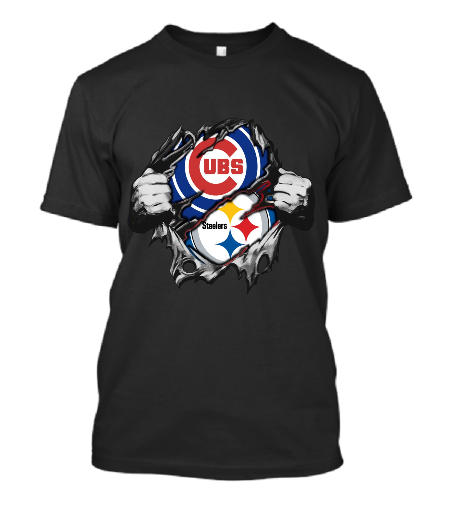 Steelers Cubs Logo Mashup T-Shirt