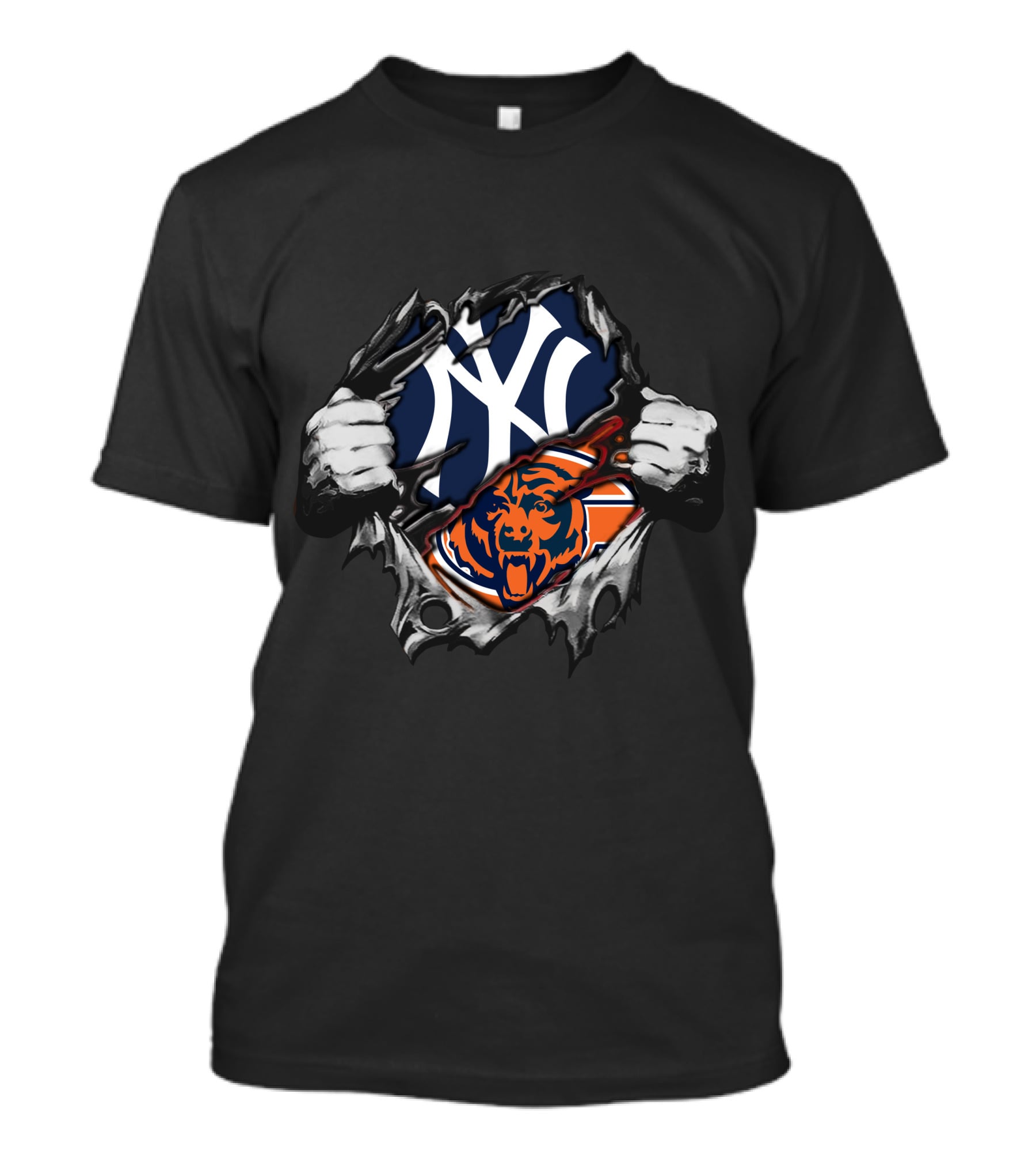Yankees Bears Crossover Symbol Fusion T-Shirt