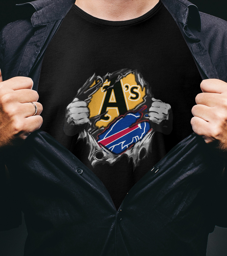 Buffalo Bills X Oakland Athletics Crossover Fan T-Shirt