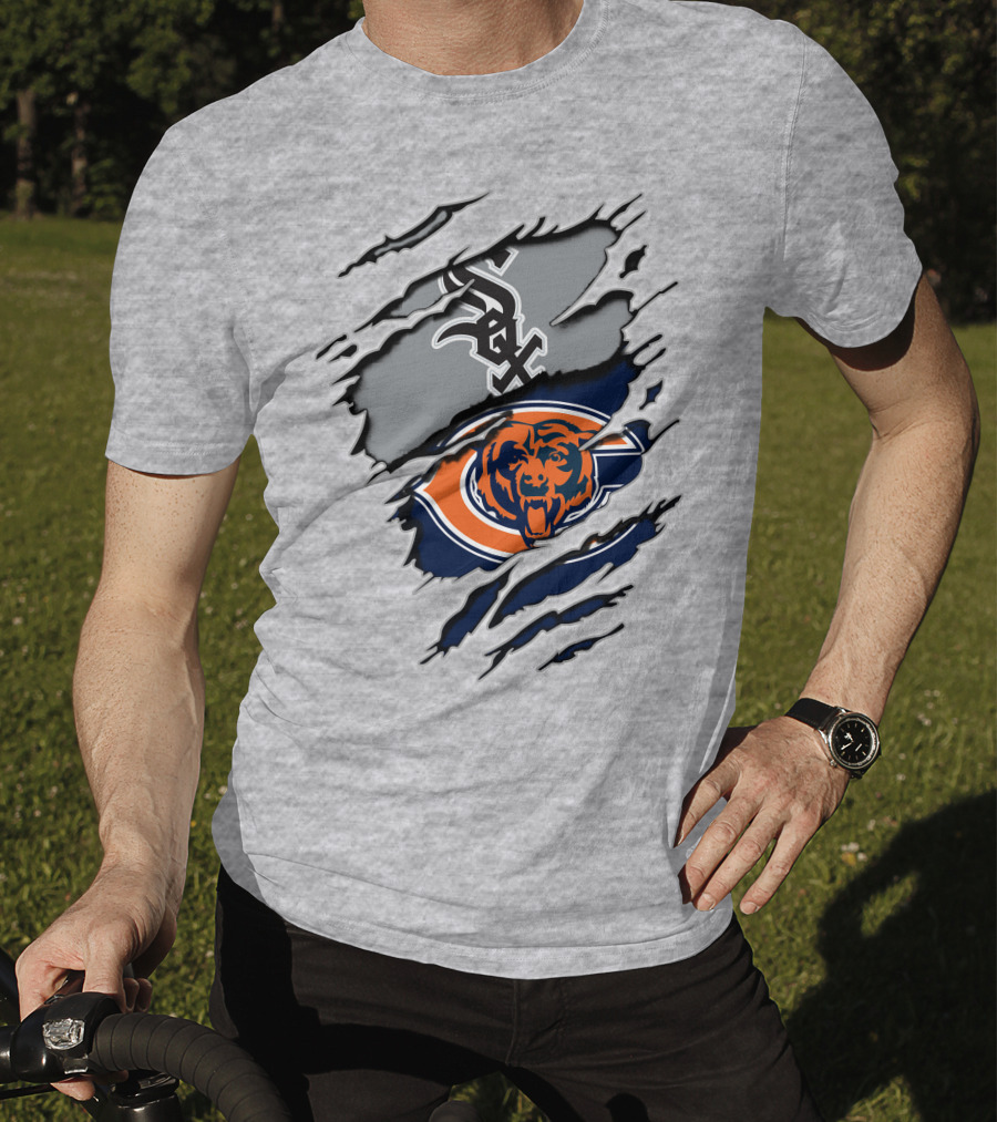 Chicago Bears Whitesox Tear-Through T-Shirt