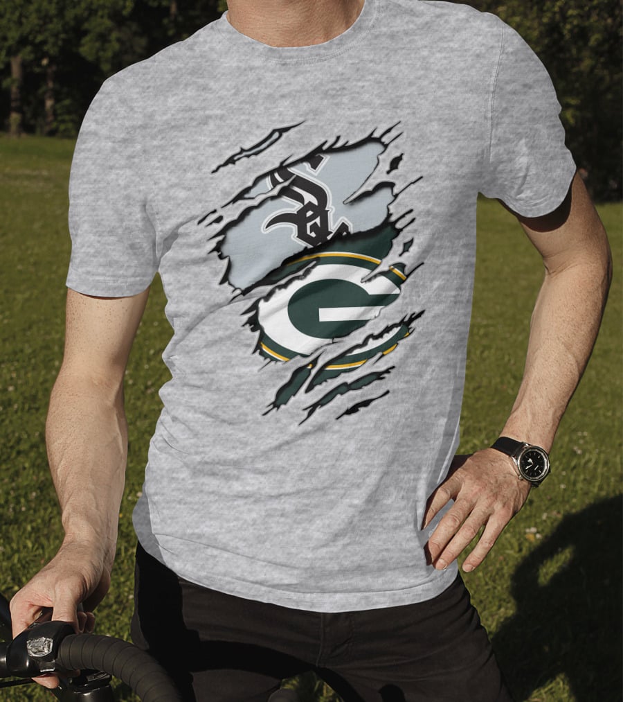 Packers White Sox Logo Mashup T-Shirt