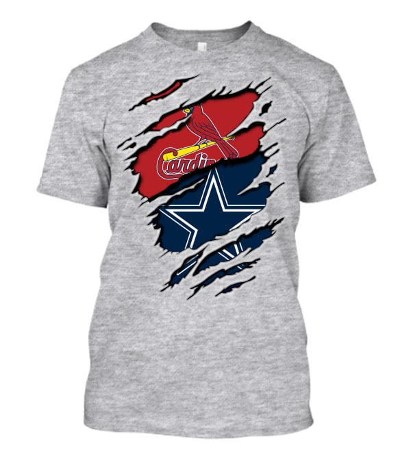 Dallas Cowboys And St. Louis Cardinals NFL MLB T-Shirt