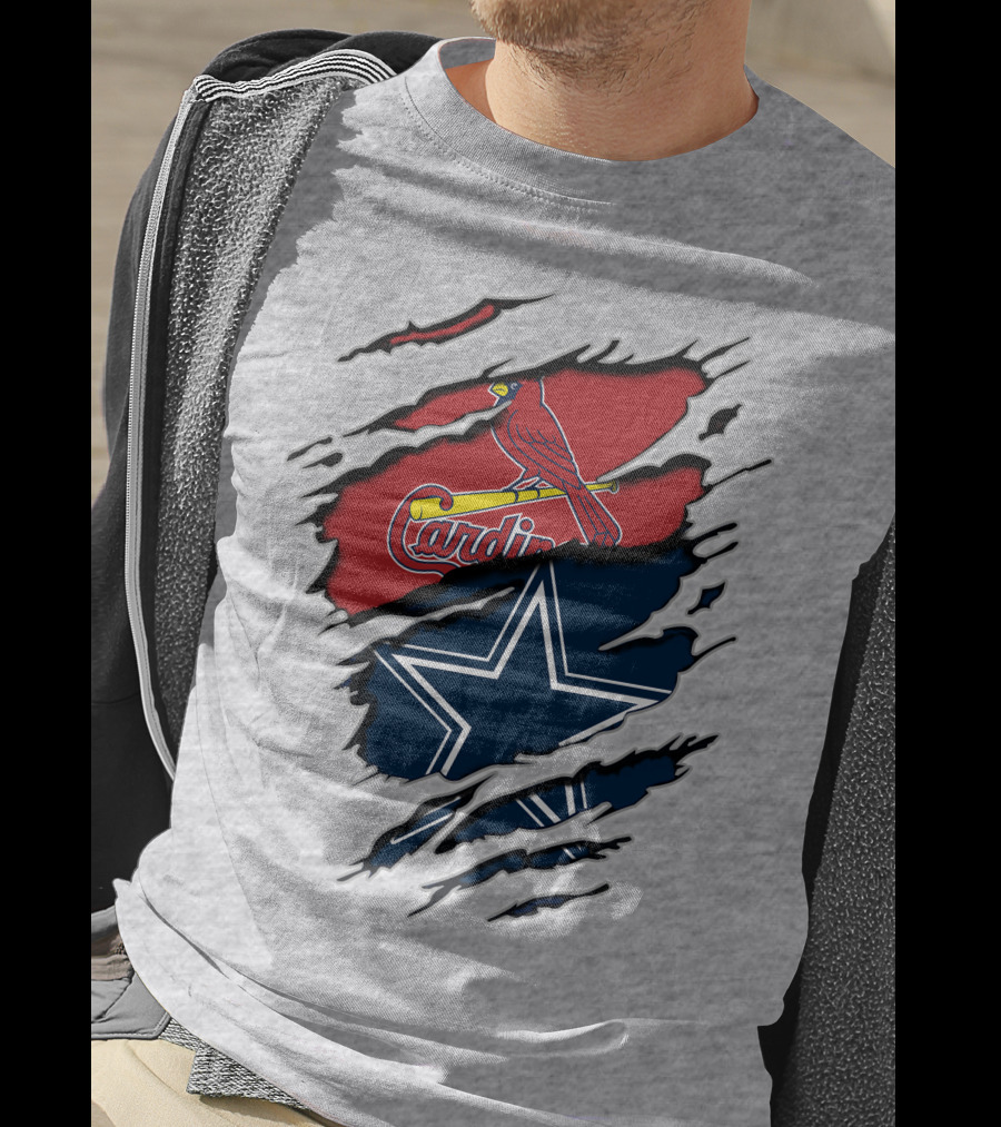 Dallas Cowboys And St. Louis Cardinals NFL MLB T-Shirt