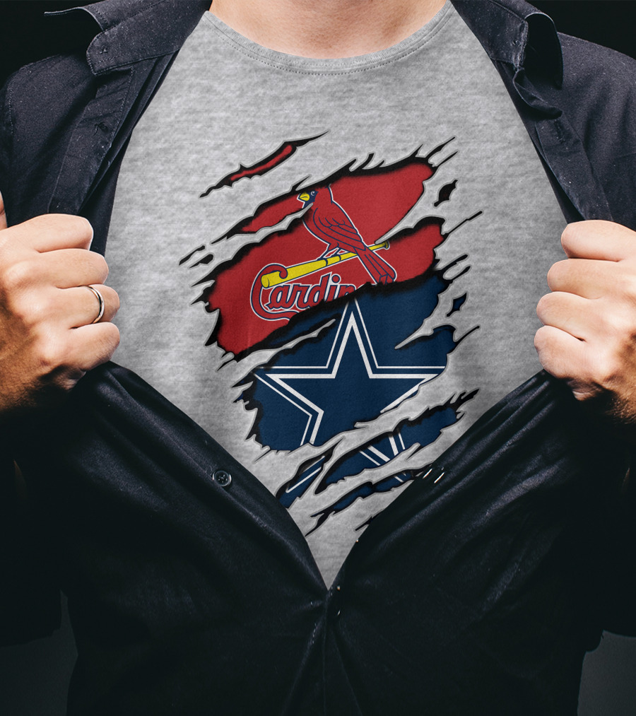 Dallas Cowboys And St. Louis Cardinals NFL MLB T-Shirt
