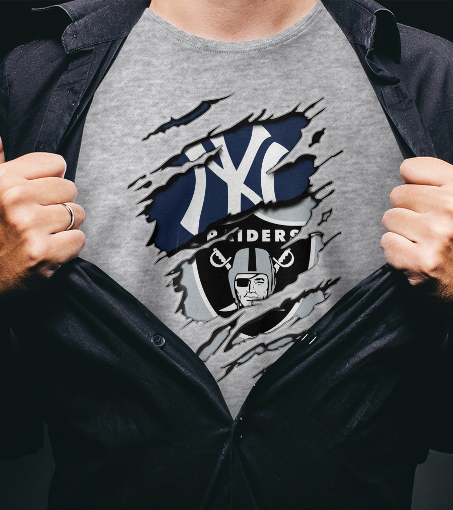 Raiders Yankees Ny Crossover T-Shirt