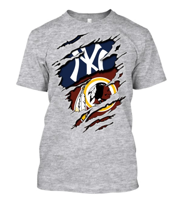 Yankees Redskins Logo Mashup T-Shirt