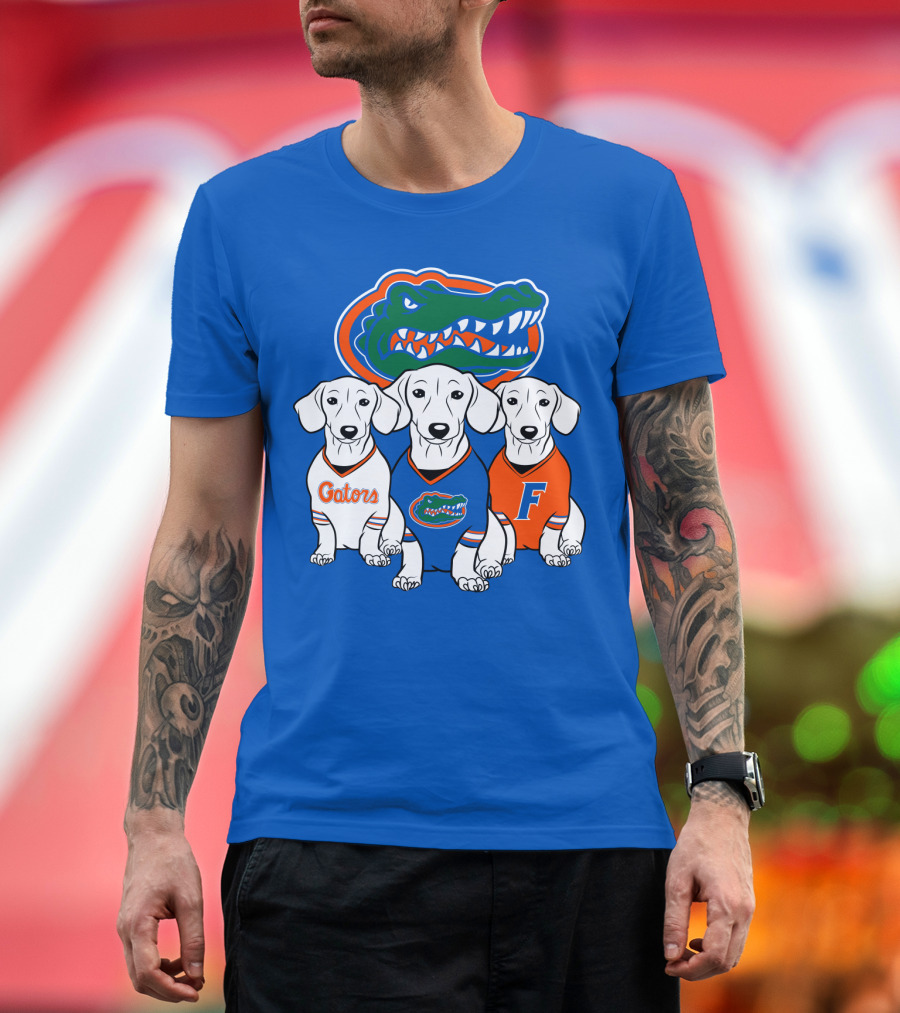 Florida Gators Dachshund Dogs T-Shirt