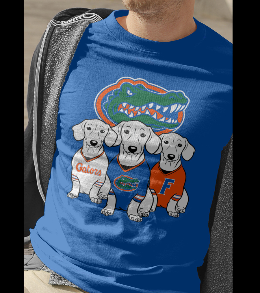 Florida Gators Dachshund Dogs T-Shirt
