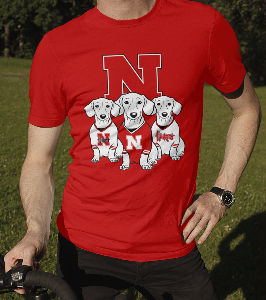 Nebraska Huskers Dachshund T-Shirt