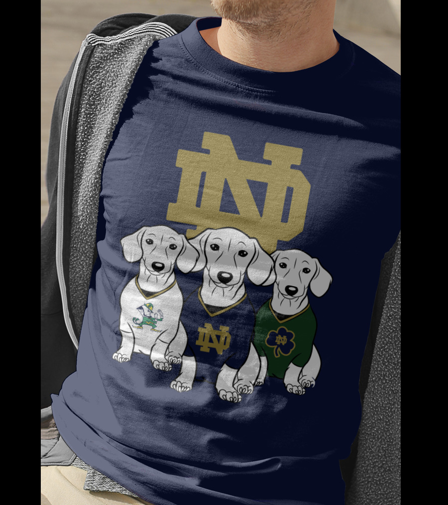 Dachshund Notre Dame Fighting Irish T-Shirt