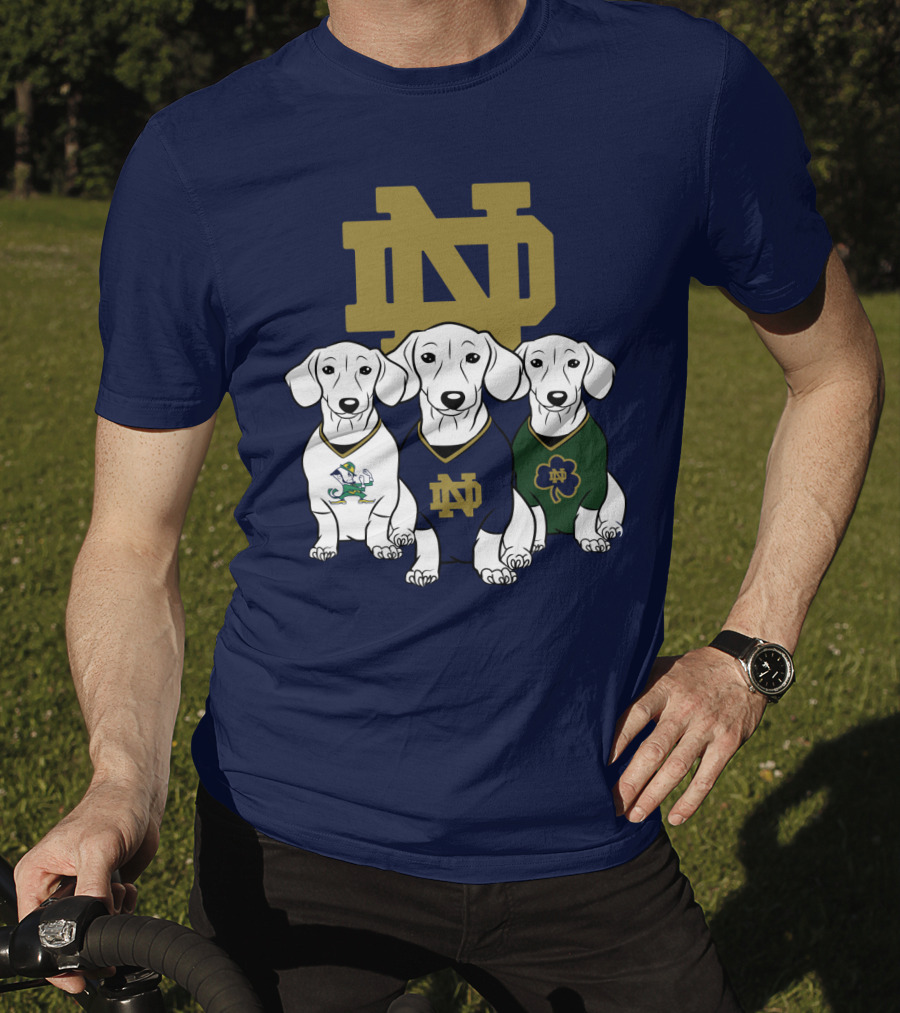 Dachshund Notre Dame Fighting Irish T-Shirt