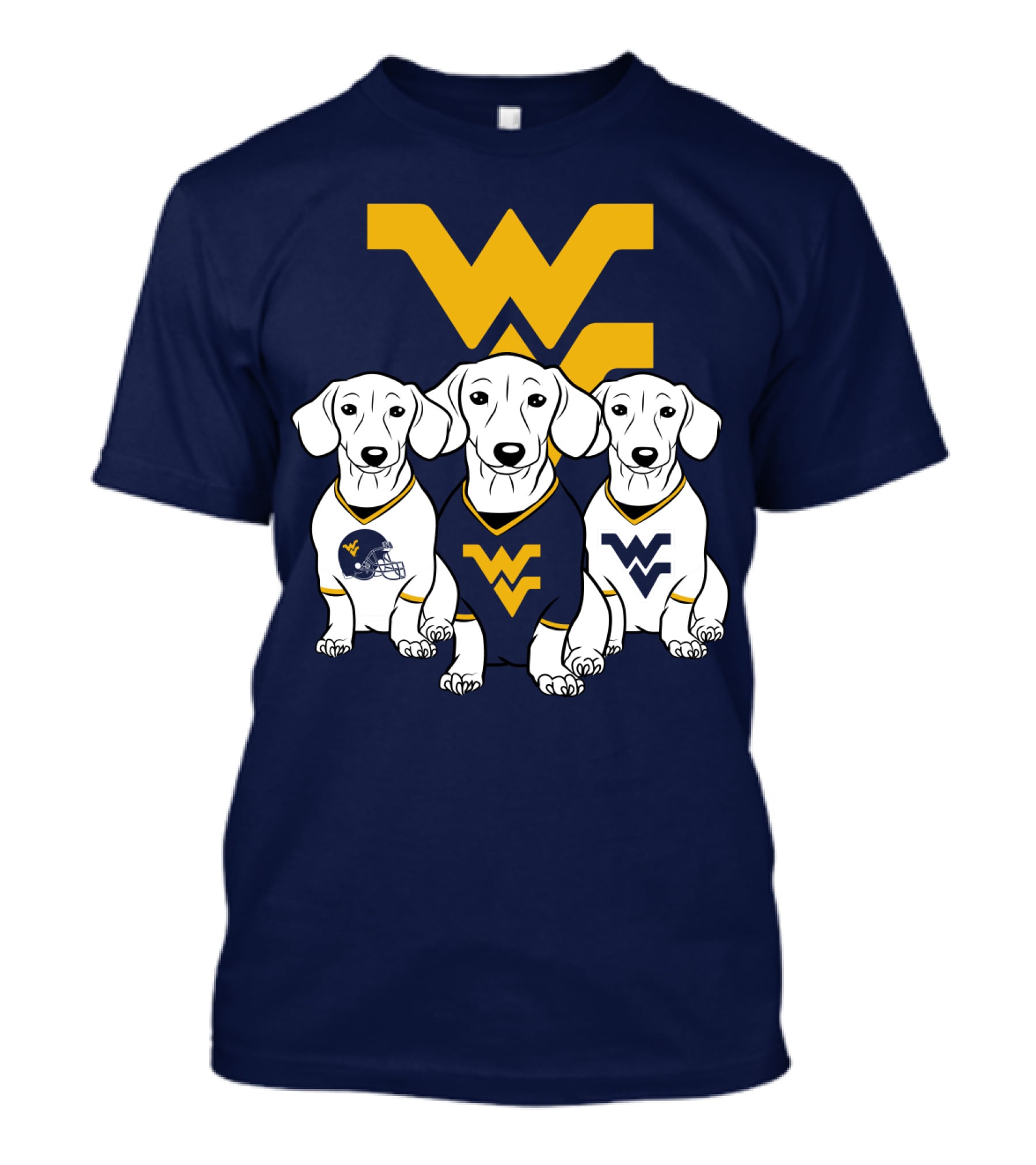 Wvu Mountaineers Dogs T-Shirt