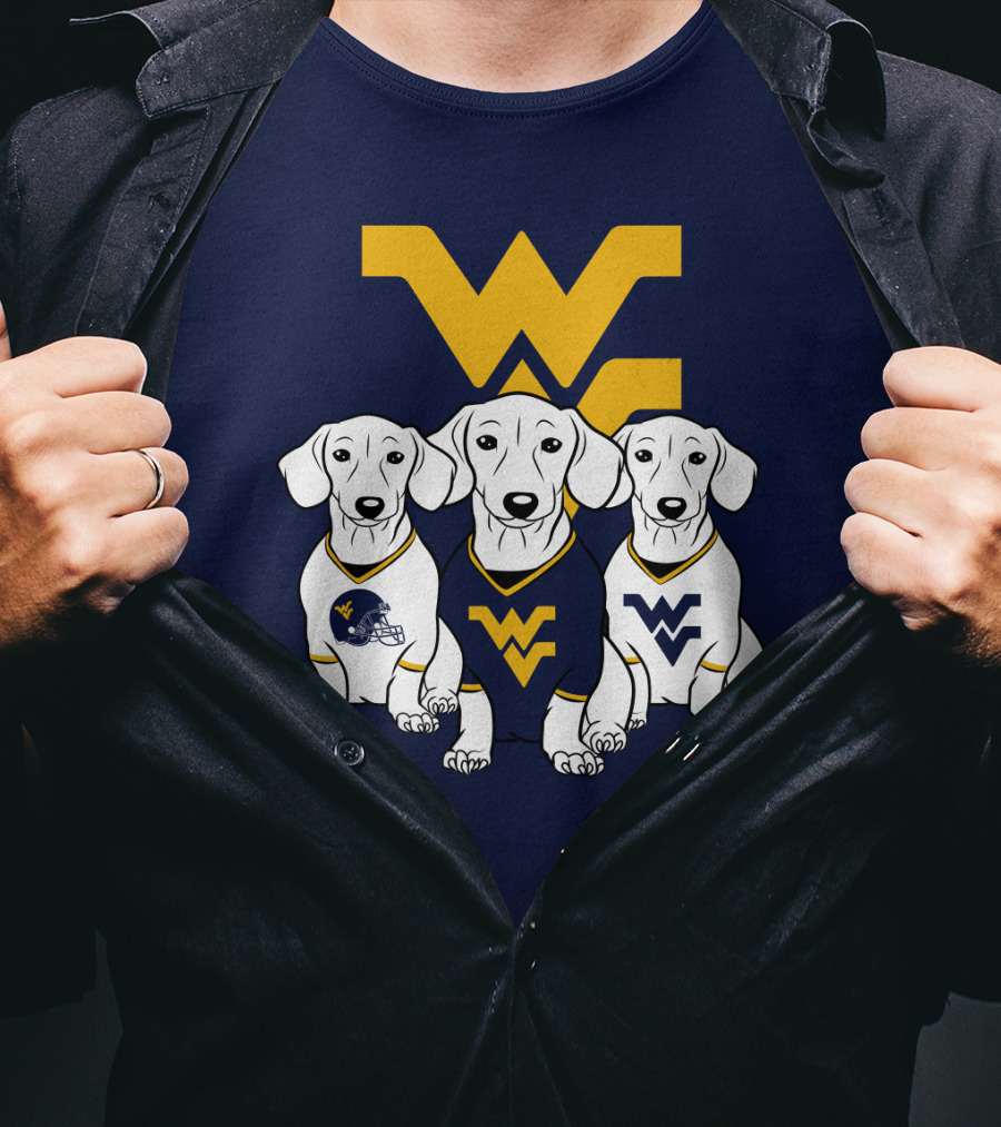 Wvu Mountaineers Dogs T-Shirt