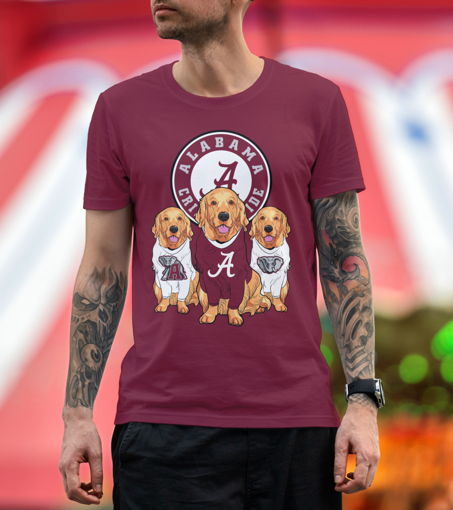 Alabama Crimson Tide Golden Retrievers T-Shirt