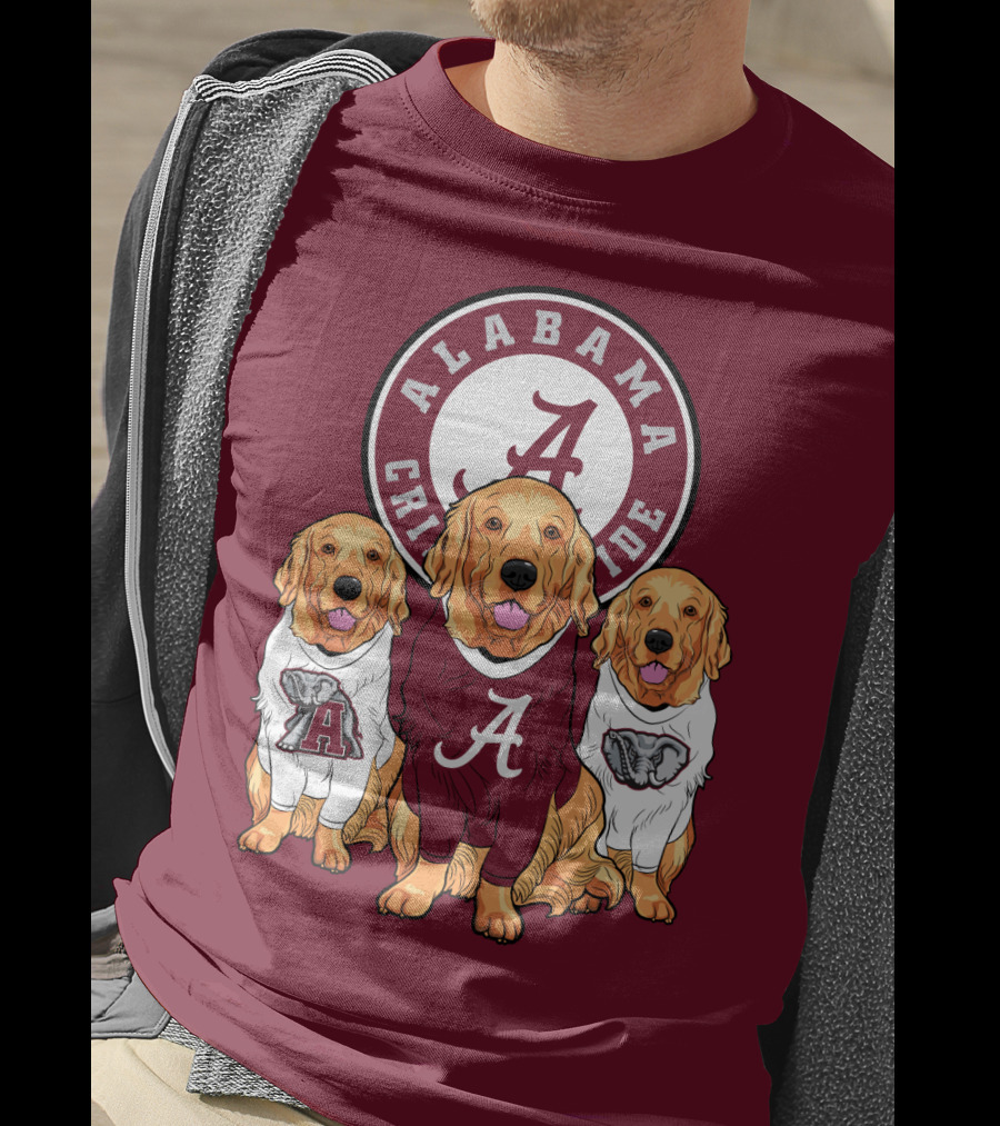 Alabama Crimson Tide Golden Retrievers T-Shirt