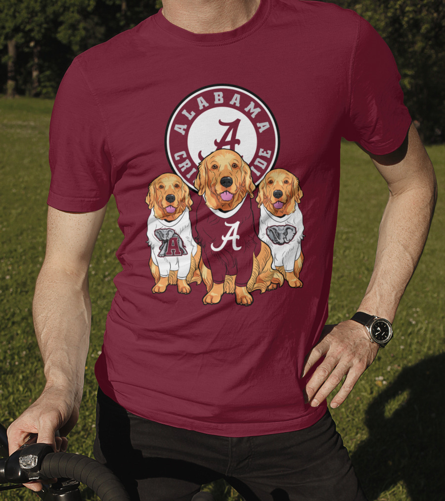 Alabama Crimson Tide Golden Retrievers T-Shirt