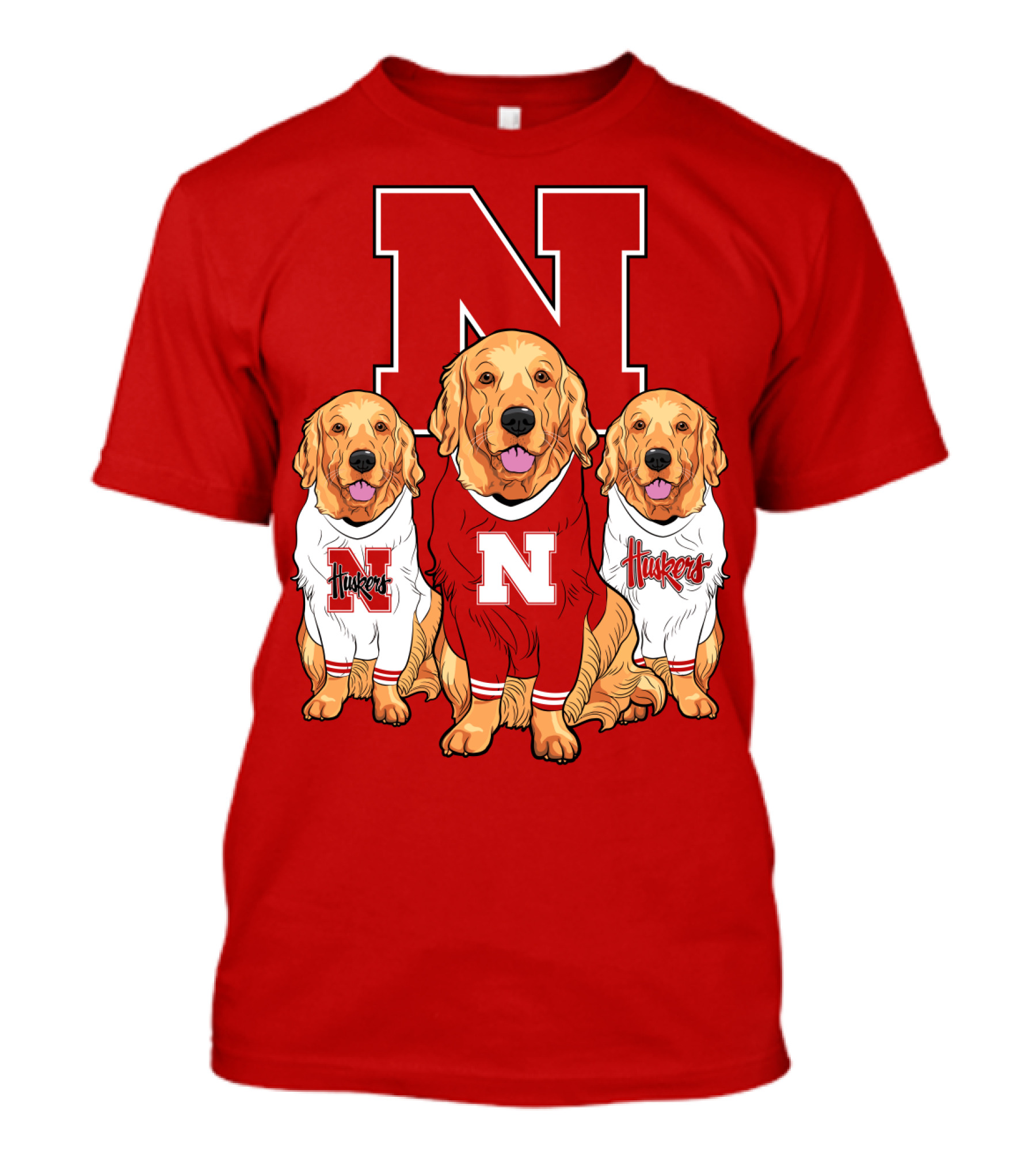 Nebraska Huskers Golden Retrievers T-Shirt