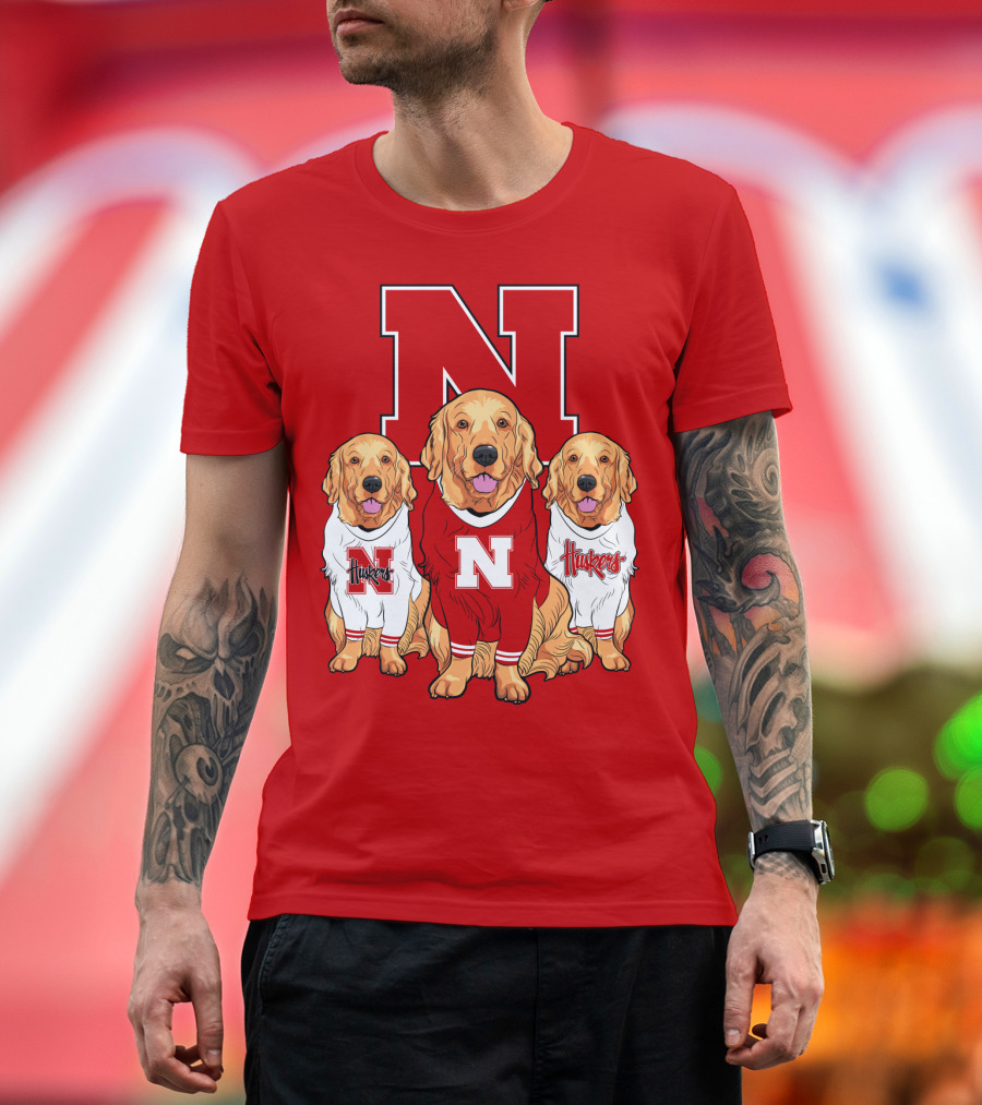 Nebraska Huskers Golden Retrievers T-Shirt