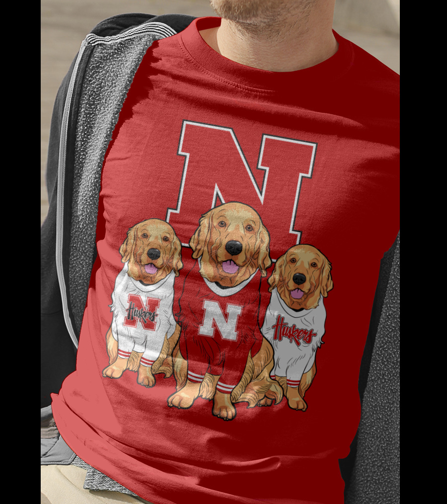 Nebraska Huskers Golden Retrievers T-Shirt