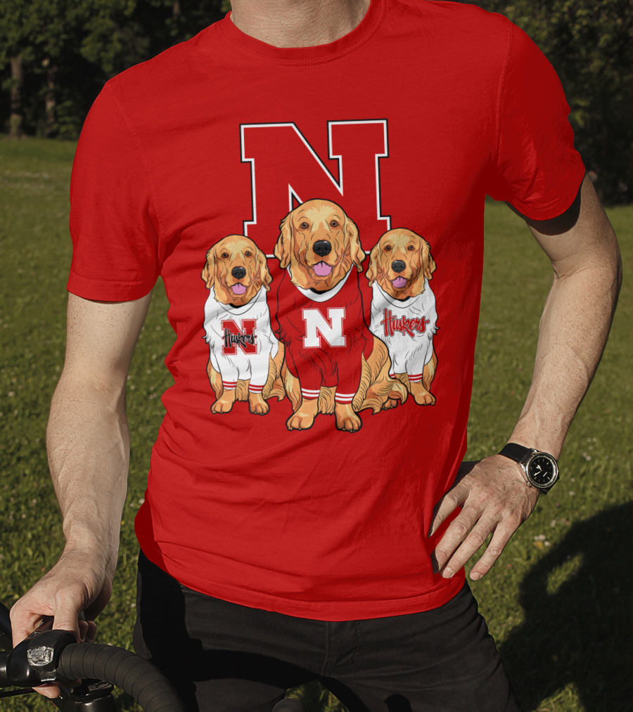 Nebraska Huskers Golden Retrievers T-Shirt
