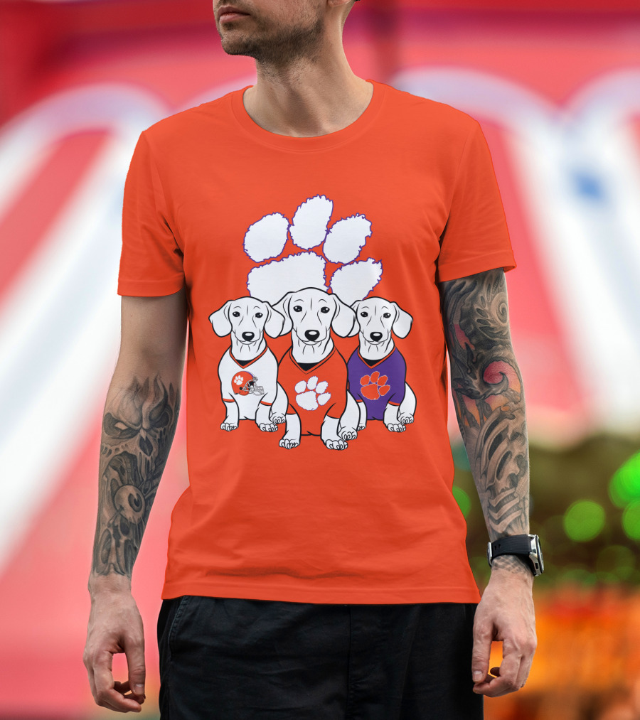Clemson Tigers Dachshund T-Shirt
