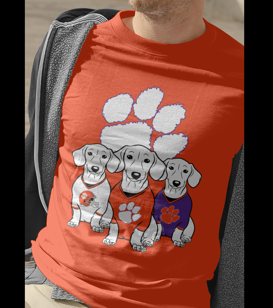 Clemson Tigers Dachshund T-Shirt