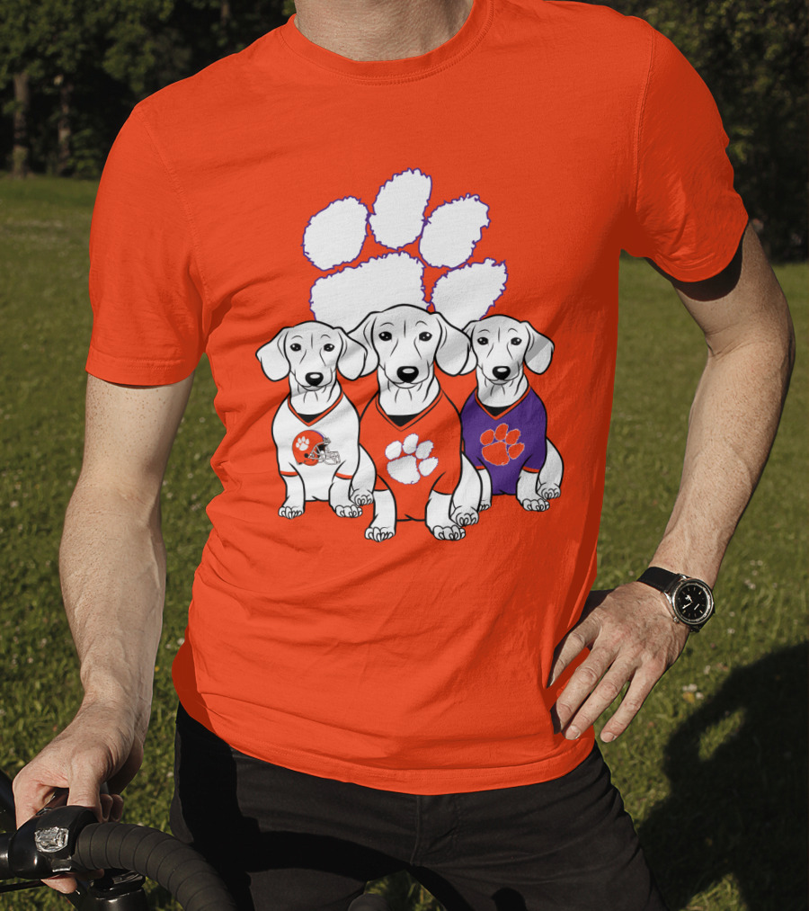 Clemson Tigers Dachshund T-Shirt