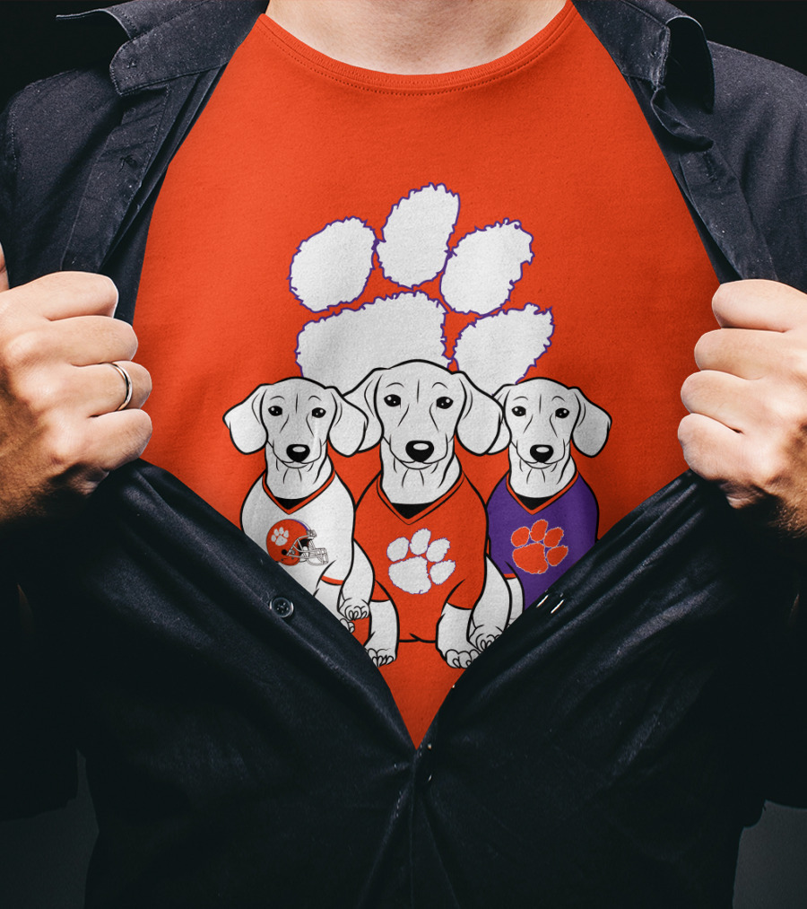 Clemson Tigers Dachshund T-Shirt
