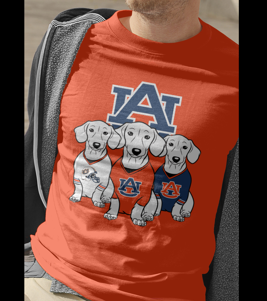 Auburn University Bulldogs Orange And Blue T-Shirt