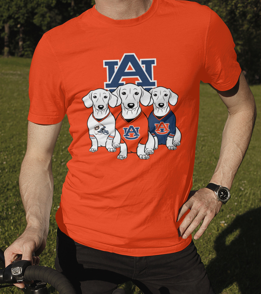 Auburn University Bulldogs Orange And Blue T-Shirt