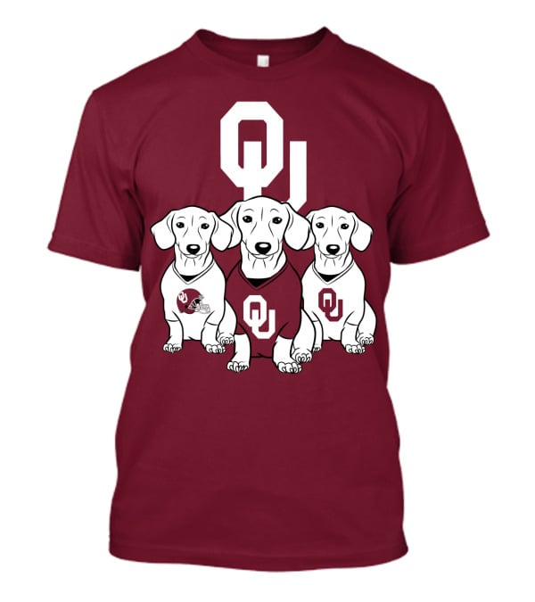 Oklahoma Sooners Three Dachshunds T-Shirt