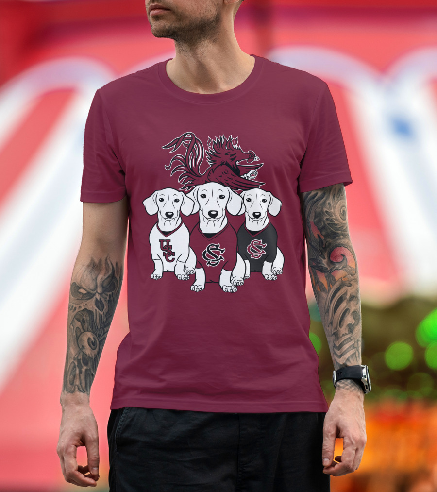 Usc Gamecocks Dogs T-Shirt