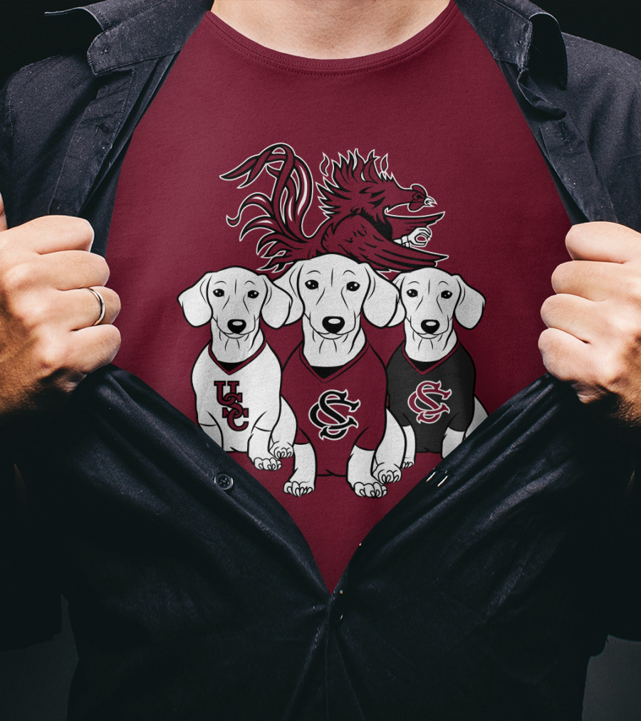 Usc Gamecocks Dogs T-Shirt