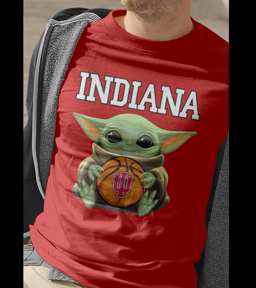 Indiana Baby Yoda IU Basketball T-Shirt