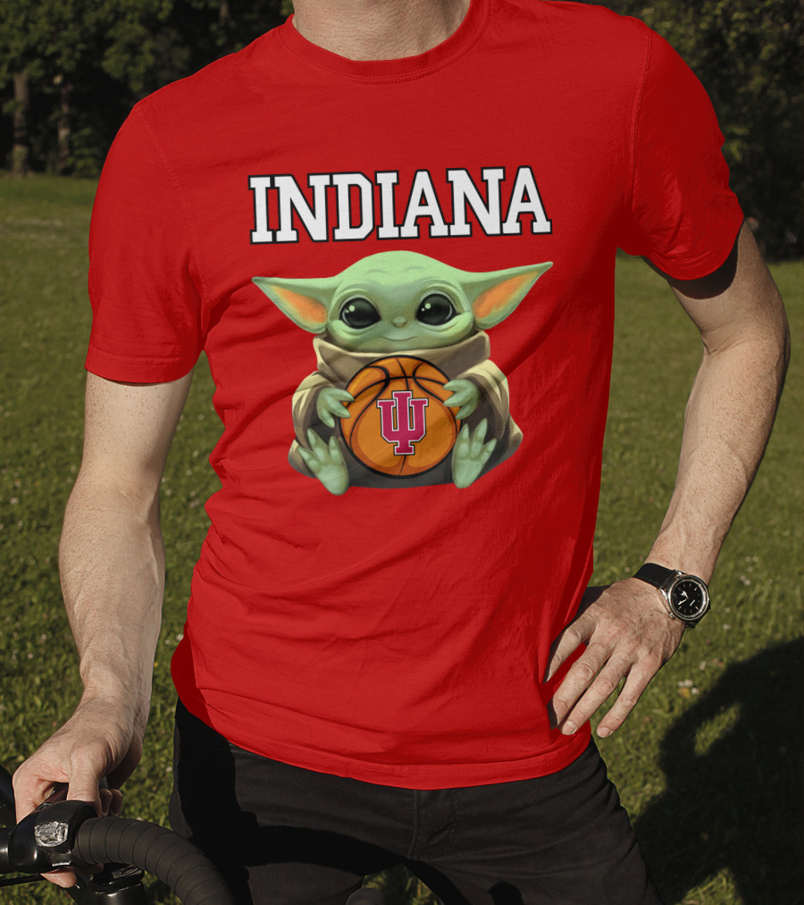 Indiana Baby Yoda IU Basketball T-Shirt