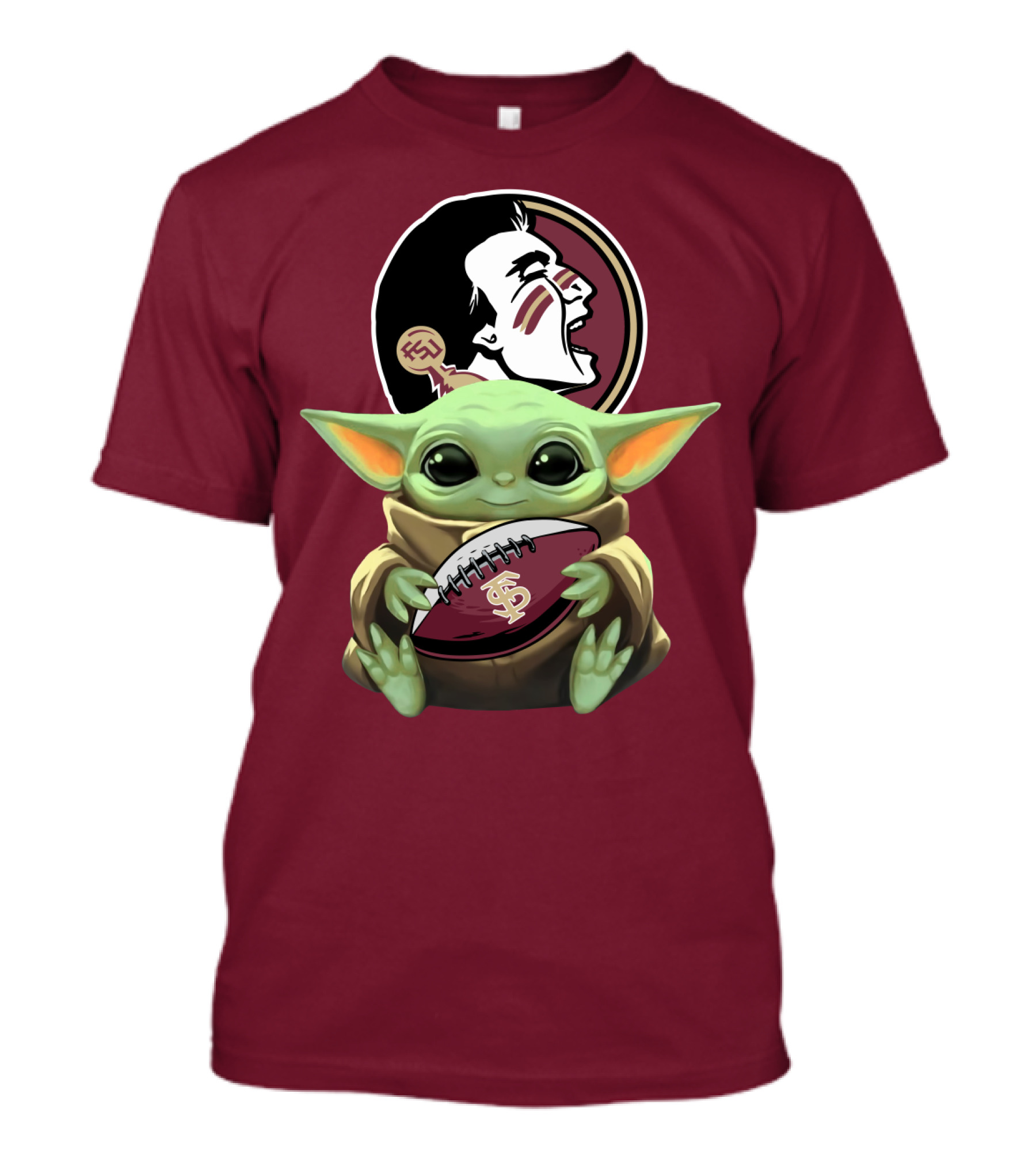 Baby Yoda Seminoles Football FSU T-Shirt