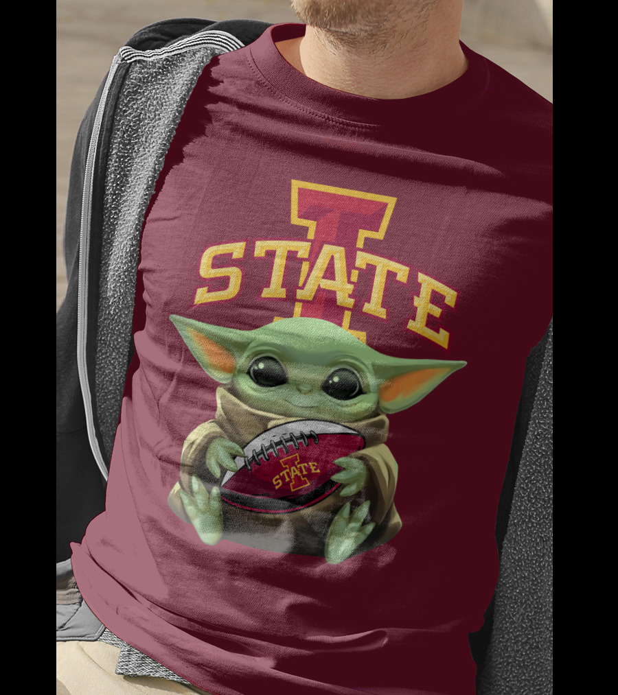 Baby Yoda Iowa State Football T-Shirt