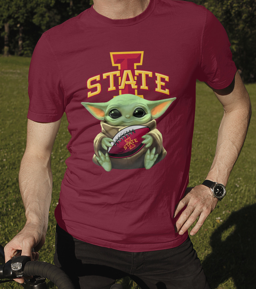 Baby Yoda Iowa State Football T-Shirt