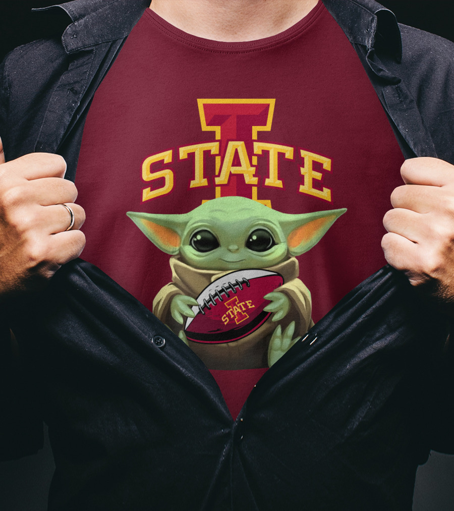 Baby Yoda Iowa State Football T-Shirt