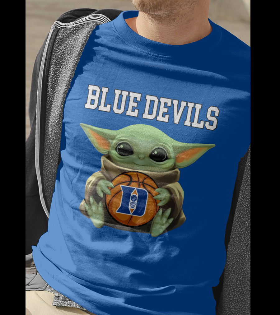 Baby Yoda Blue Devils Basketball T-Shirt