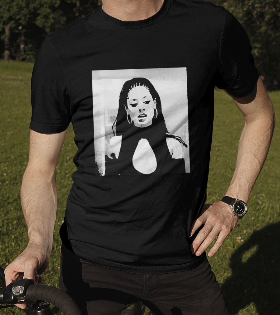 Maddy Euphoria Black And White Portrait Merch T-Shirt