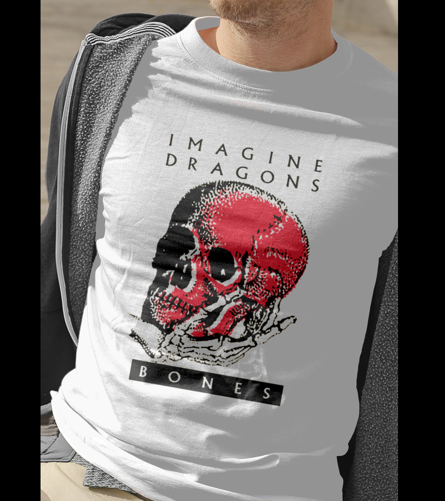 IMAGINE DRAGONS BONES Skull T-Shirt
