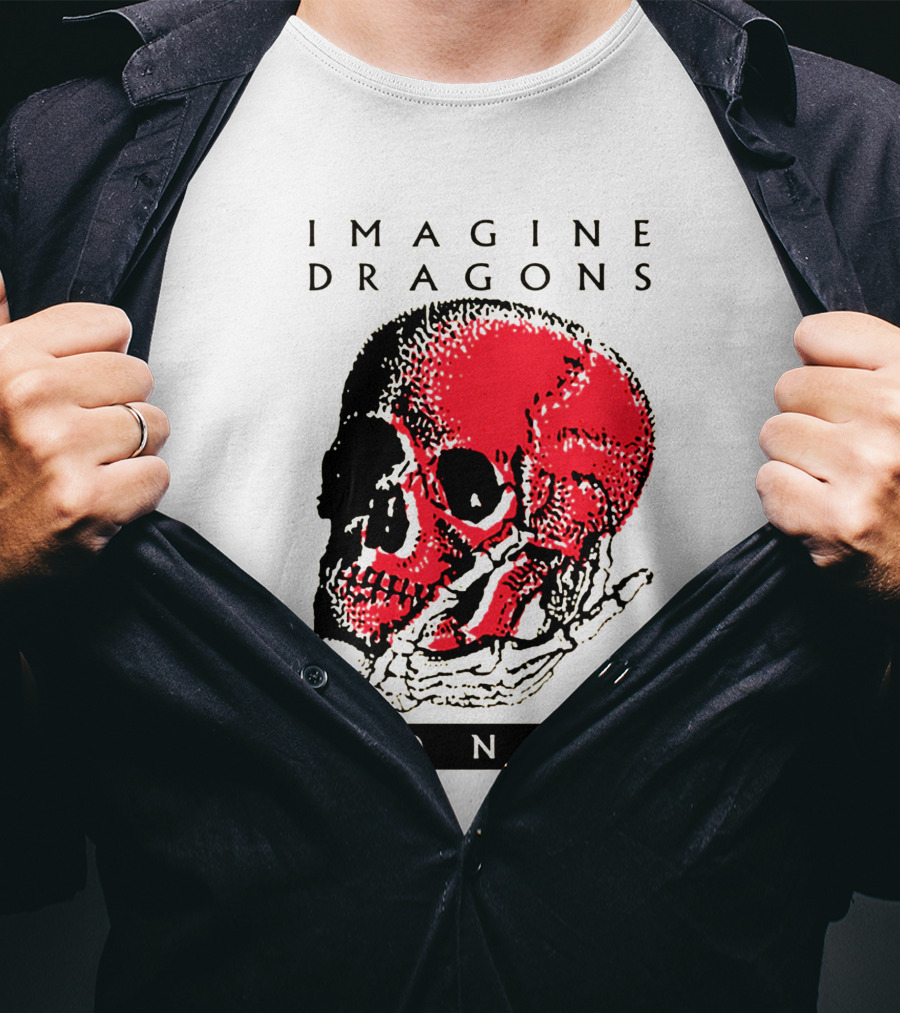 IMAGINE DRAGONS BONES Skull T-Shirt