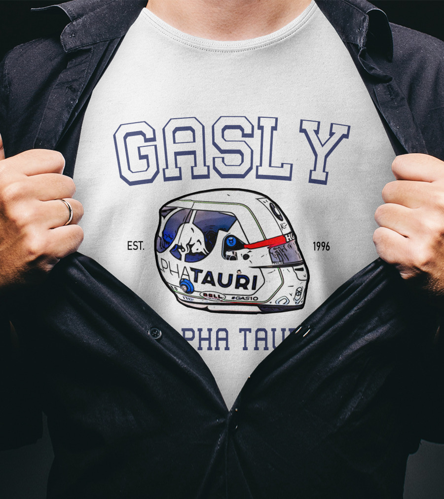 Gasly Alpha Tauri Helmet Est. 1996 T-Shirt