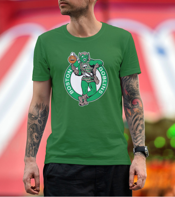 Premium T-Shirt: Boston Goblins Halloween Basketball Crossover T-Shirt Boston Goblins Halloween Basketball Crossover T-Shirt