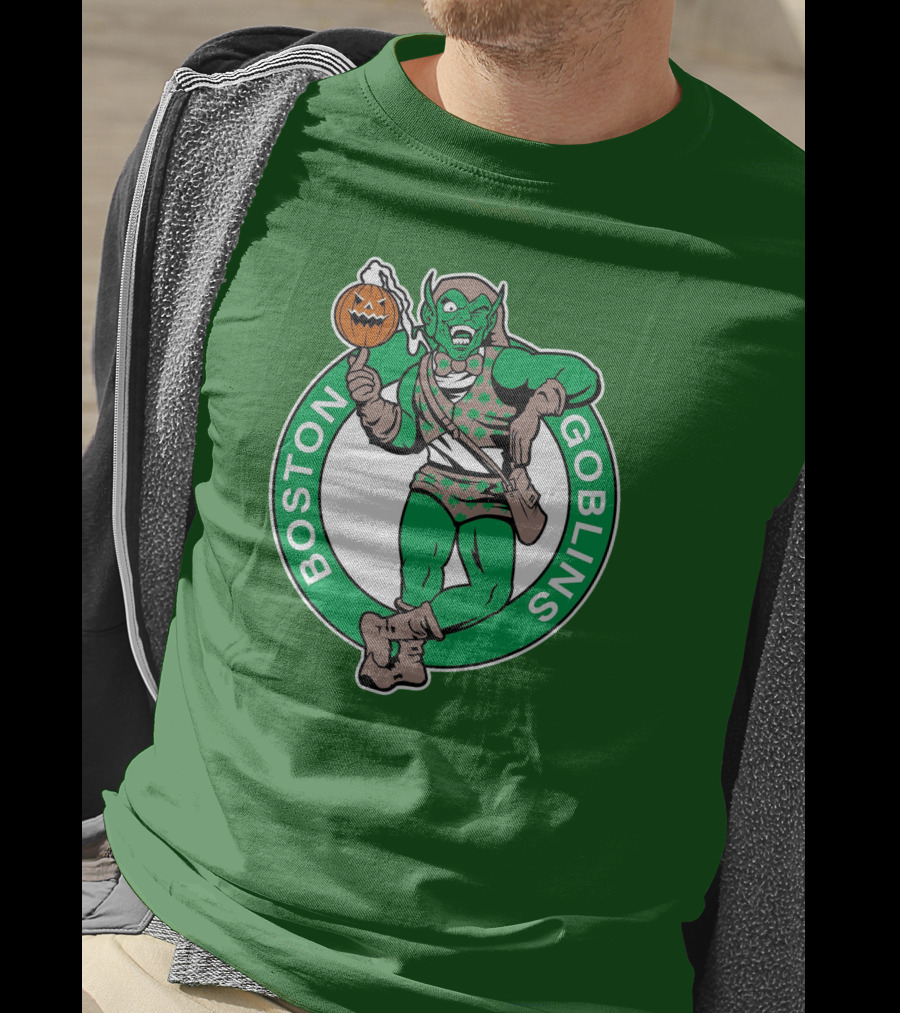 Boston Goblins Halloween Basketball Crossover T-Shirt